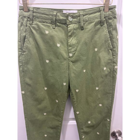 Free People x Driftwood Embroidered Flower Chino Pants Sz S - Picture 3 of 7